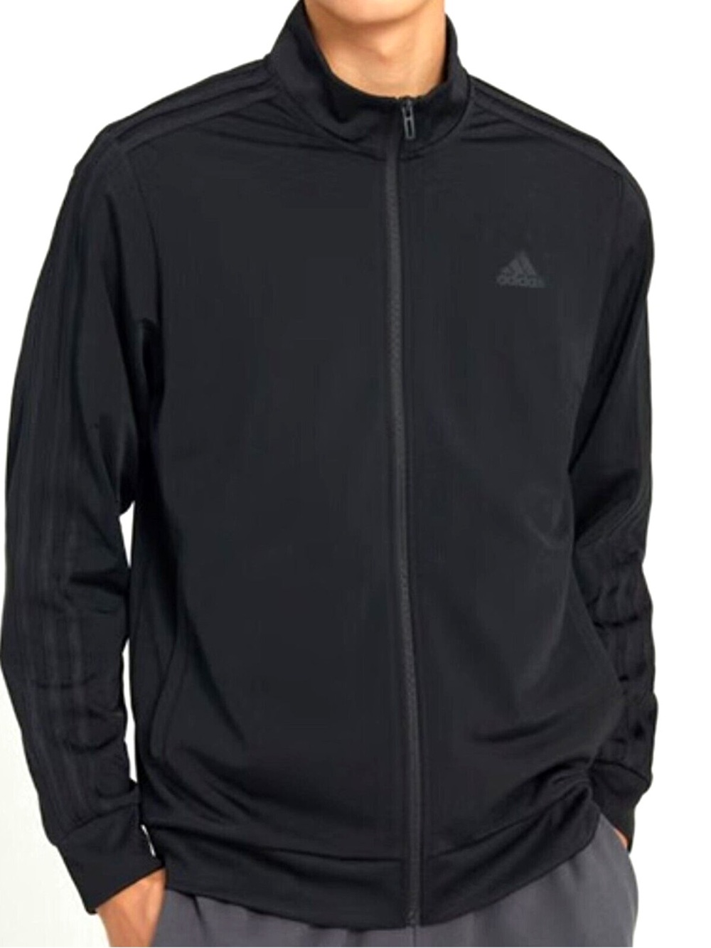 adidas Black Performance Full-Zip Track Jacket